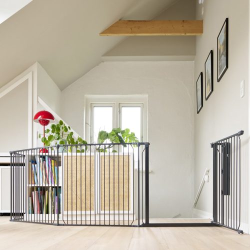 BabyDan ajtónyitós modul CombiFit/ Carl rácsokhoz, 72 cm, fekete