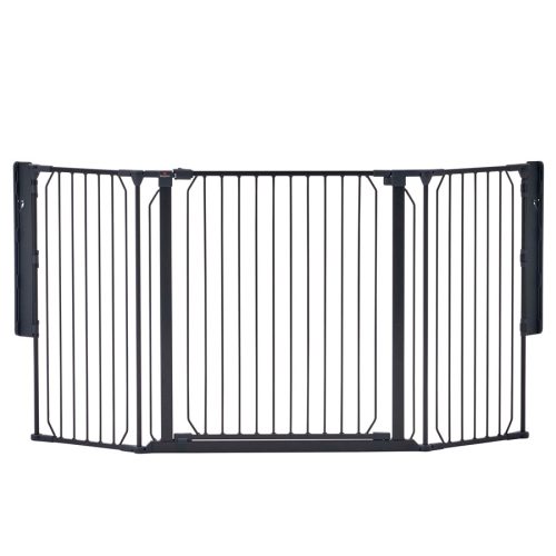 Univerzális térkorlát BabyDan Carl Wide, fekete