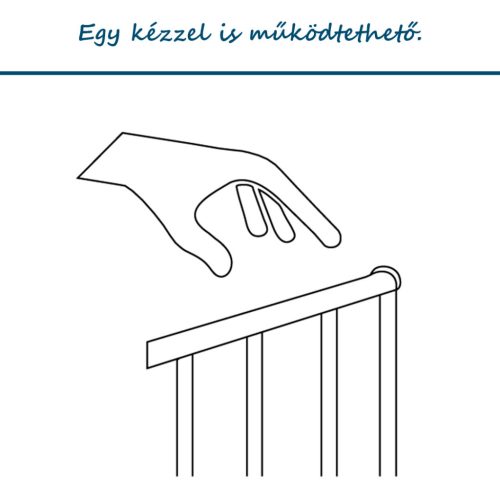 Univerzális térkorlát BabyDan Carl Wide, fekete