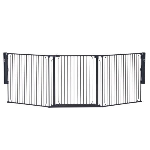 Univerzális térkorlát BabyDan Carl X Wide, fekete