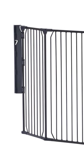 Univerzális térkorlát BabyDan Carl X Wide, fekete