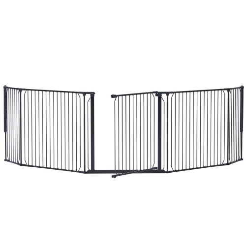 Univerzális térkorlát BabyDan Carl XX Wide, fekete