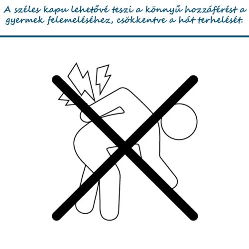 Univerzális térkorlát BabyDan Carl XX Wide, fekete