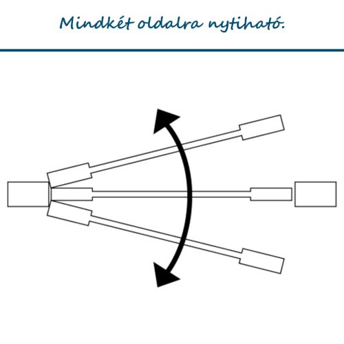 Univerzális térkorlát BabyDan Carl XX Wide, fekete