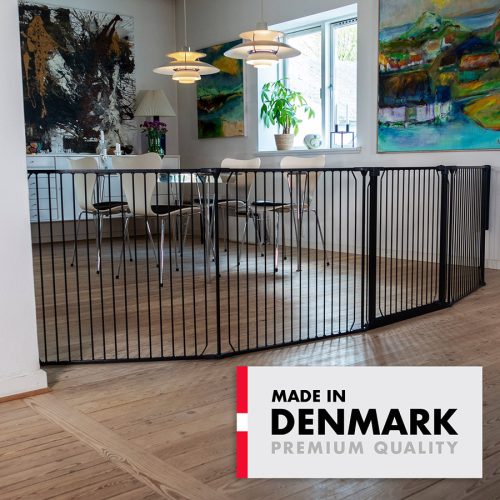 Univerzális térkorlát BabyDan Carl XXX Wide, fekete