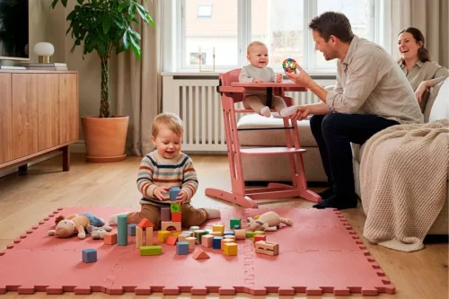 Dan Tray Rose tálca BabyDan DanChair etetőszékhez