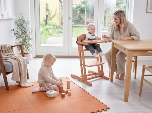 Baby Dan Puzzle habszivacs játszószőnyeg Mocca 90x90 cm