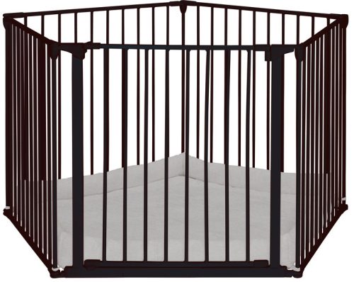 BabyDan Park a Kid járóka játszómatraccal, 360 cm, fekete