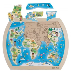 Beleduc Fogantyús Puzzle - Földünk