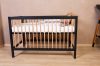 Childhome COT 97 - Babaágy - 120x60Cm Fekete / Fa