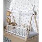 Childhome Ágyrács - 120 cm - Fa - Fehér