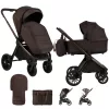 ADAMEX Kombinált babakocsi Bianco 13 New Chocolate Brown