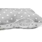 Scamp laposfejűség elleni párna- Little Heart White Gray