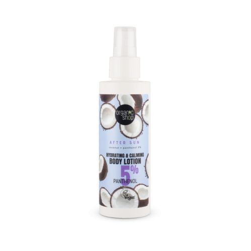 Organic Shop Napozás utáni testápoló kókusszal és 5% pantenollal-150ml - 