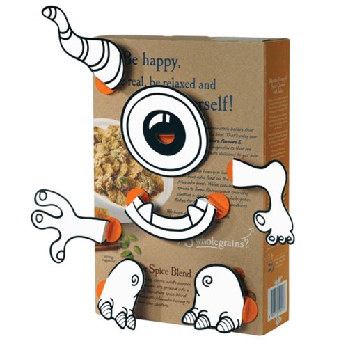 Djeco BoxProps Arcok - Szörnyek - Monsters