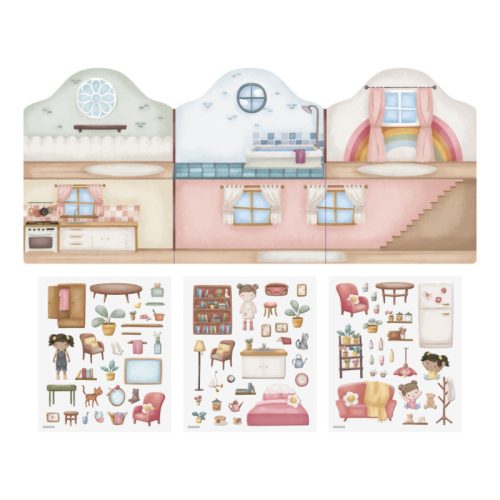 Little Dutch újrafelhasználható matricás füzet Rosa és barátai