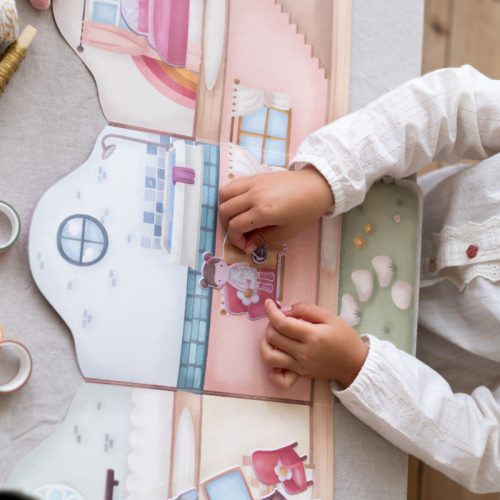 Little Dutch újrafelhasználható matricás füzet Rosa és barátai