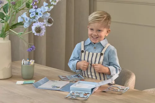 Little Dutch mágneses rajzoló készlet letörölhető ficcel - Jim járművei