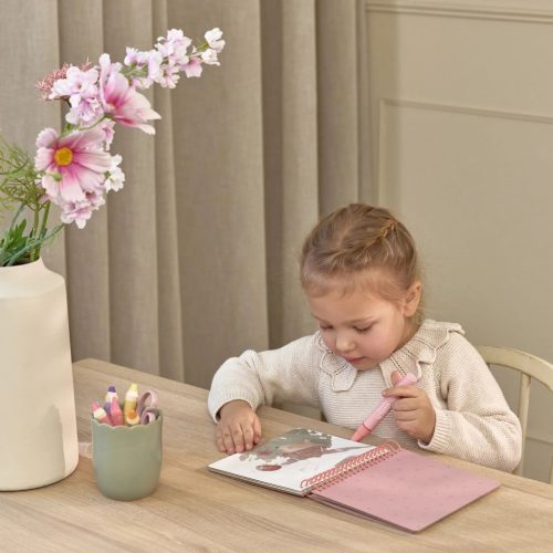 Little Dutch vízzel színező füzet - Rosa Fairy Garden