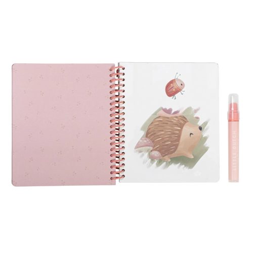 Little Dutch vízzel színező füzet - Rosa Fairy Garden