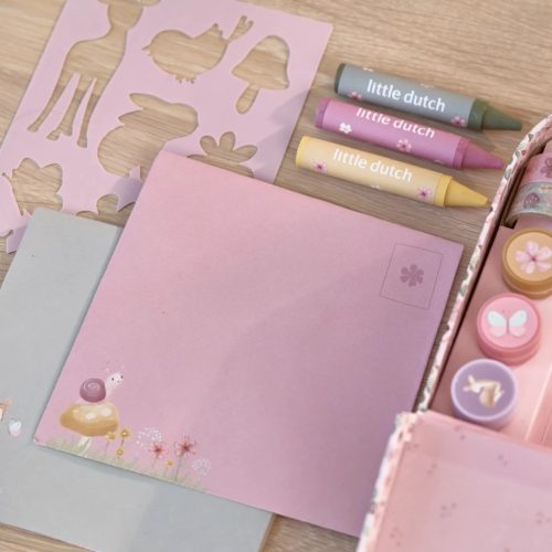 Little Dutch kreatív készlet bőröndben - Rosa Fairy Garden