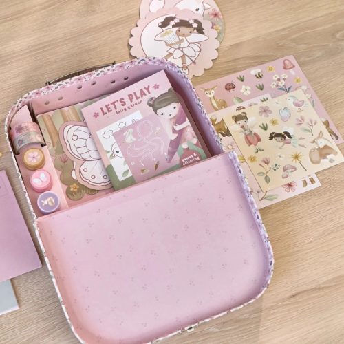 Little Dutch kreatív készlet bőröndben - Rosa Fairy Garden