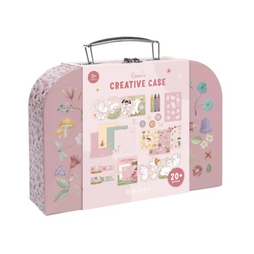 Little Dutch kreatív készlet bőröndben - Rosa Fairy Garden