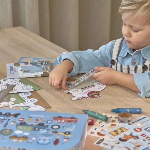 Little Dutch kreatív készlet bőröndben - Jim járművei