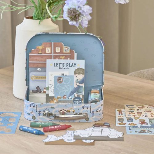 Little Dutch kreatív készlet bőröndben - Jim járművei