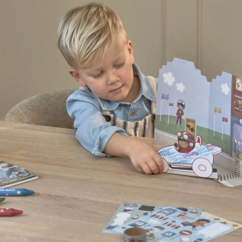 Little Dutch kreatív készlet bőröndben - Jim járművei