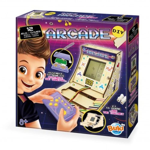 Mini összeépíthető Arcade játékgép 12 játékkal Buki