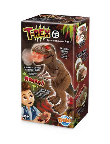 Távirányítós T-Rex füst és fény efekttel BUKI
