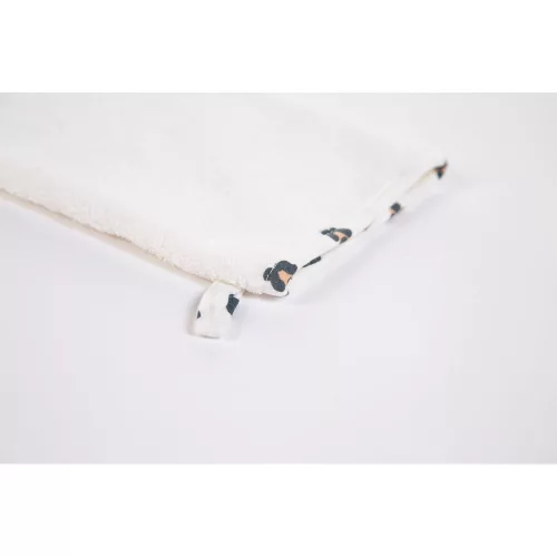 Childhome Fürdőlepedő + arctörlő- 80x80 cm - Leopárd mintás