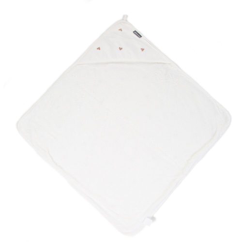 Childhome Fürdőlepedő + arctörlő- 80x80 cm - Szivecskés