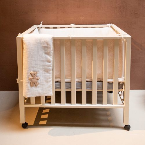 Childhome Ágyvédő - 35x170 Cm - Bézs + Teddy