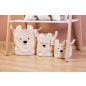 Childhome Teddy Kosárka- 30x30x30 Cm - Törtfehér