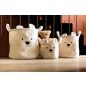 Childhome Teddy Kosárka- 30x30x30 Cm - Törtfehér
