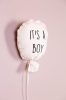 Childhome Vászon Ballon - "It's A Boy" - Fali Dekoráció - 35x26x8 Cm