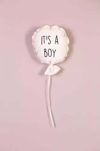 Childhome Vászon Ballon - "It's A Boy" - Fali Dekoráció - 35x26x8 Cm