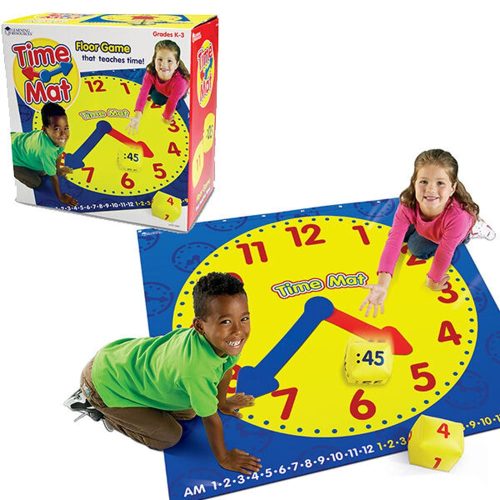 2981 - Tanuló óra játszószőnyeg - Time Activity Mat - Learning Resources