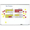 92856 - Ten-Frame With Counters Demonstration Clings - Learning Resources