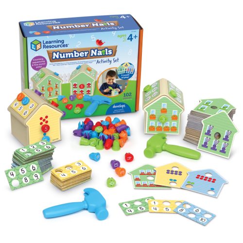 3063 - Számolós-Kalapálós játék - Number Nails! Activity Set  - Learning Resources