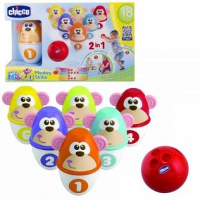Chicco majom bowling és építőjáték 2in1