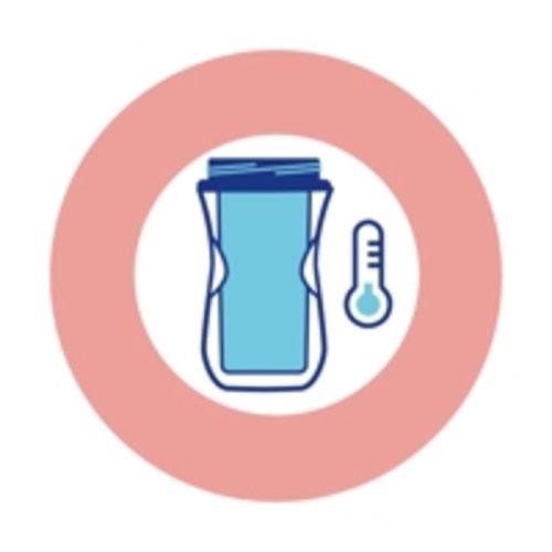 Sport Cup kulacs 266 ml duplafalú szívószálas csepegésmentes - Chicco