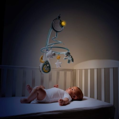 Chicco Next 2 Dreams zenélő forgóka - éjszakai fény pink