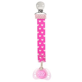   Fashion Clip cumitartó pánt - rózsaszín karimás és karima nélküli nyugtatócumikhoz is - Chicco