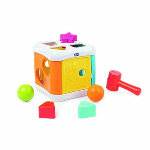 Sort&Beat 2in1 készségfejlesztő kocka kalapáccsal kéz- és szemkoordinációs játék - Chicco