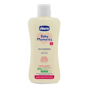   Fürdető olaj 200 ml - sensitive Baby Moments gyapotmagolaj és E-vitamin - Chicco