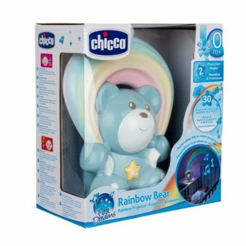 Chicco Rainbow Bear - Szivárvány maci zene-fény projektor - Kék