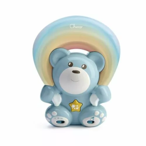 Rainbow Bear - Szivárvány maci zene-fény projektor elemes - Chicco